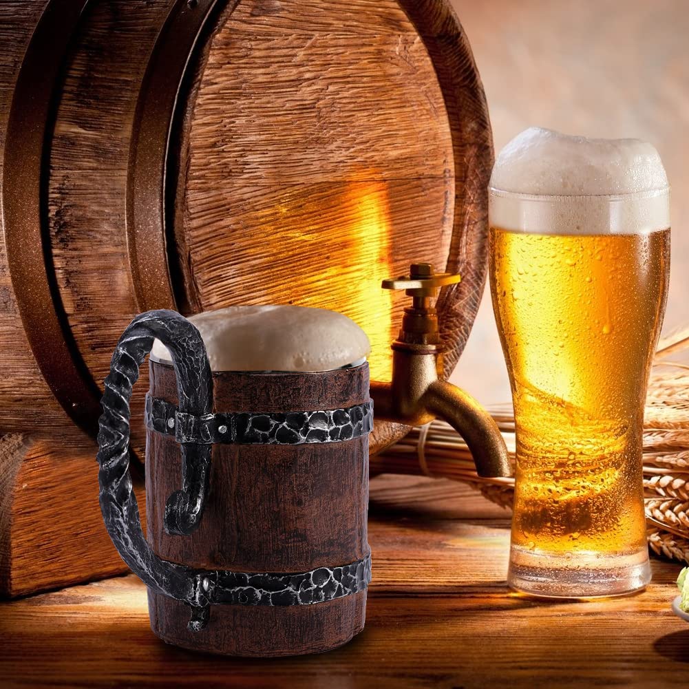 barrel and mug